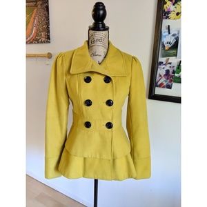 Golden Yellow Peacoat | Decree